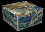 Wide Blue Calcite Jewelry Box #64728-2